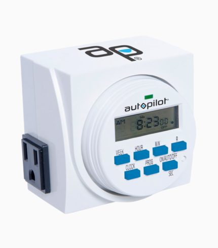 Autopilot Dual Outlet 7-Day Grounded Digital Programmable Timer